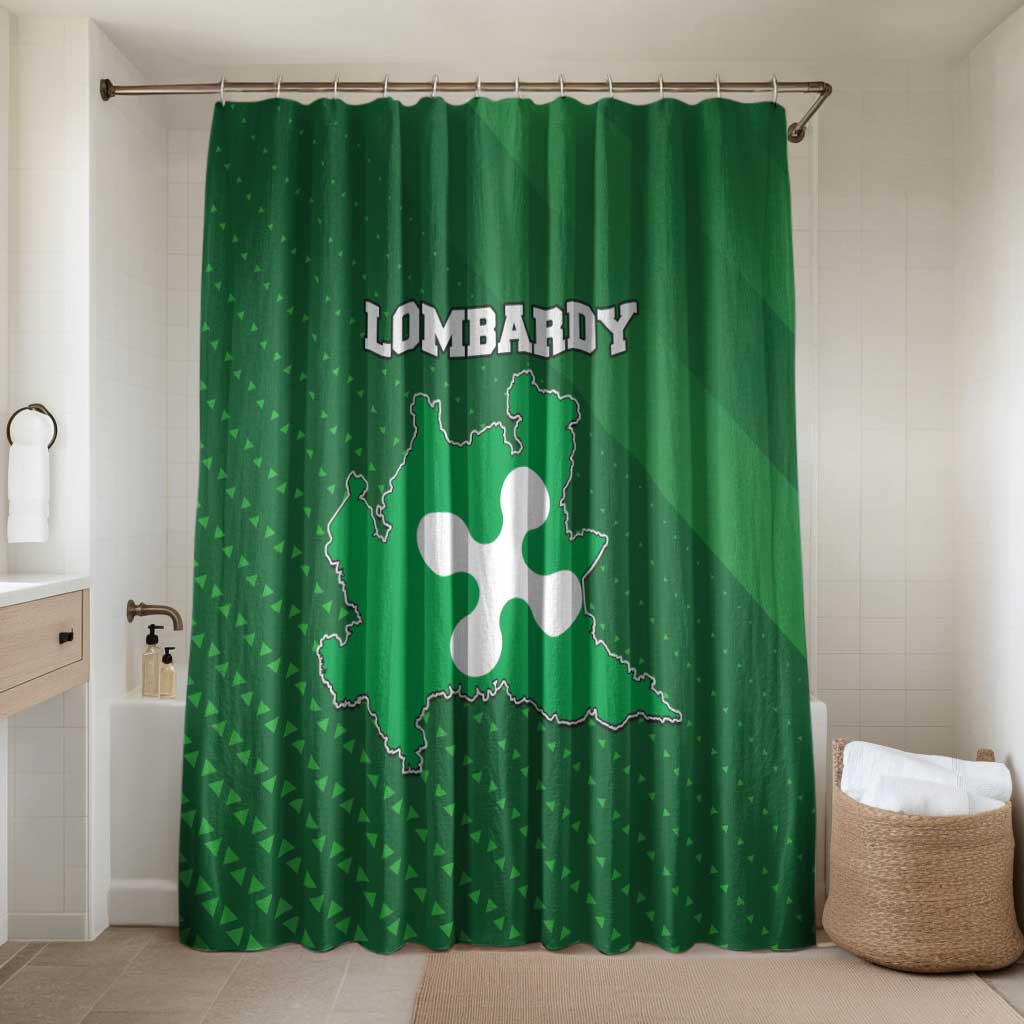 Italy Lombardy Bathroom Set Map With Flag Style - Wonder Print Shop