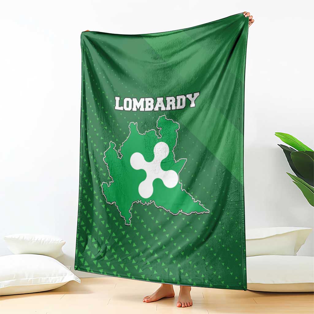 Italy Lombardy Blanket Map With Flag Style - Wonder Print Shop