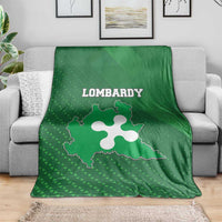 Italy Lombardy Blanket Map With Flag Style - Wonder Print Shop