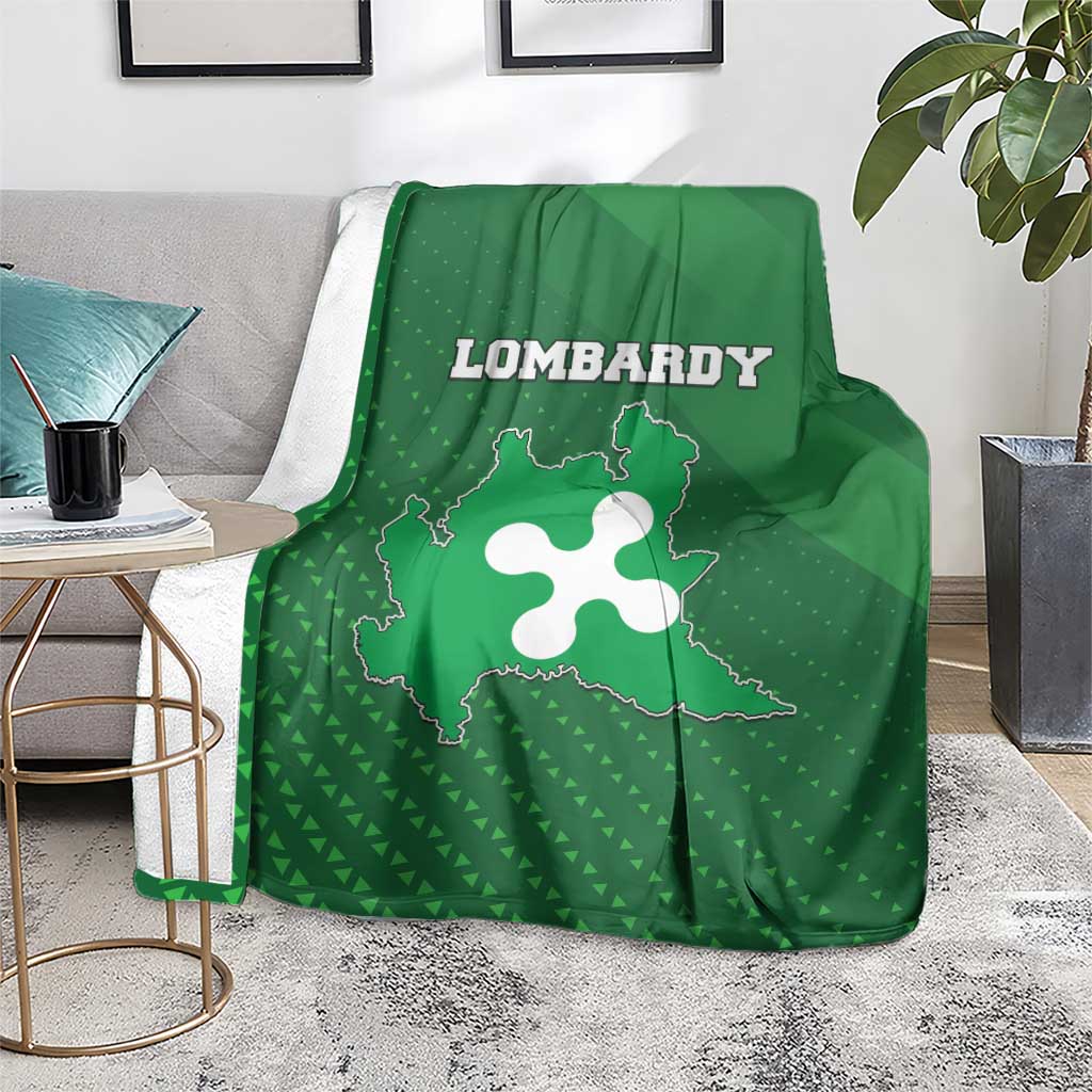 Italy Lombardy Blanket Map With Flag Style - Wonder Print Shop