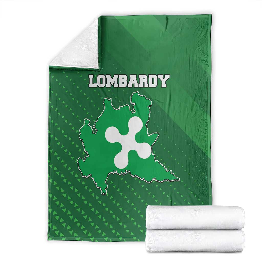 Italy Lombardy Blanket Map With Flag Style - Wonder Print Shop