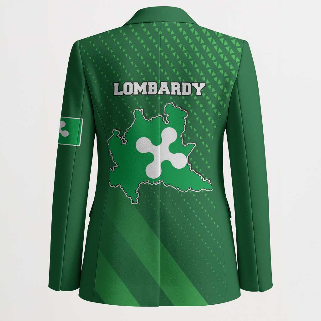 Italy Lombardy Blazer Map With Flag Style - Wonder Print Shop