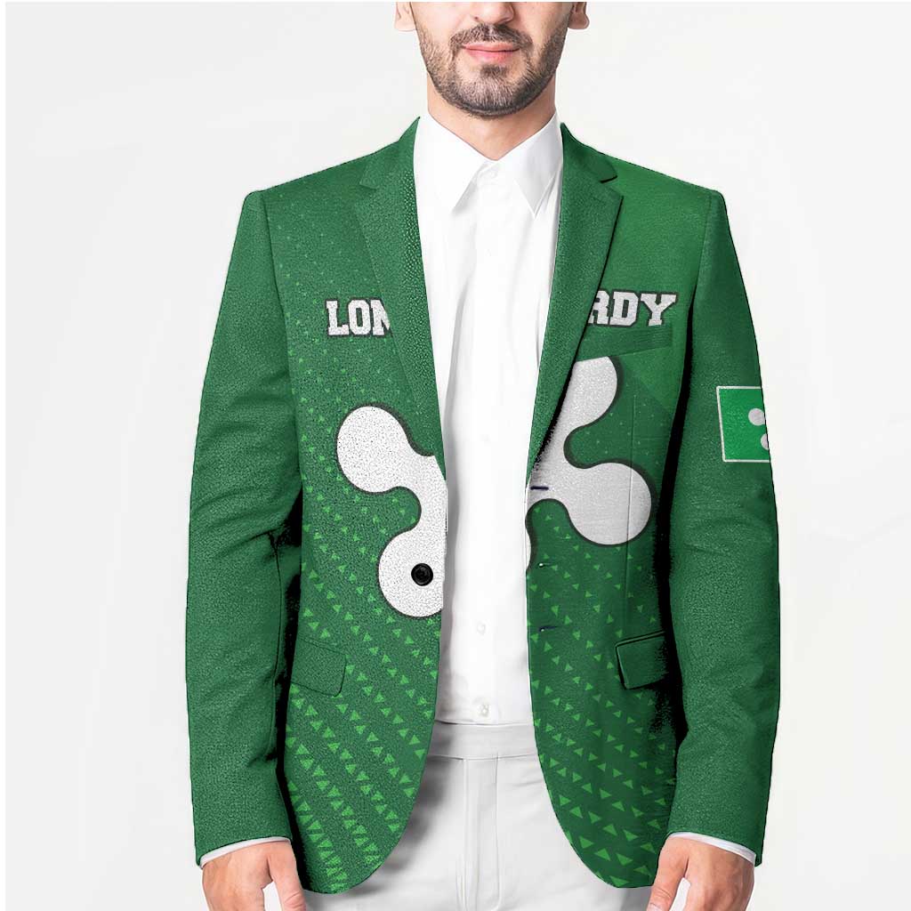 Italy Lombardy Blazer Map With Flag Style - Wonder Print Shop