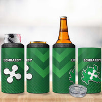Italy Lombardy 4 in 1 Can Cooler Tumbler Map With Flag Style - Wonder Print Shop