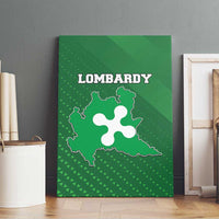 Italy Lombardy Canvas Wall Art Map With Flag Style - Wonder Print Shop