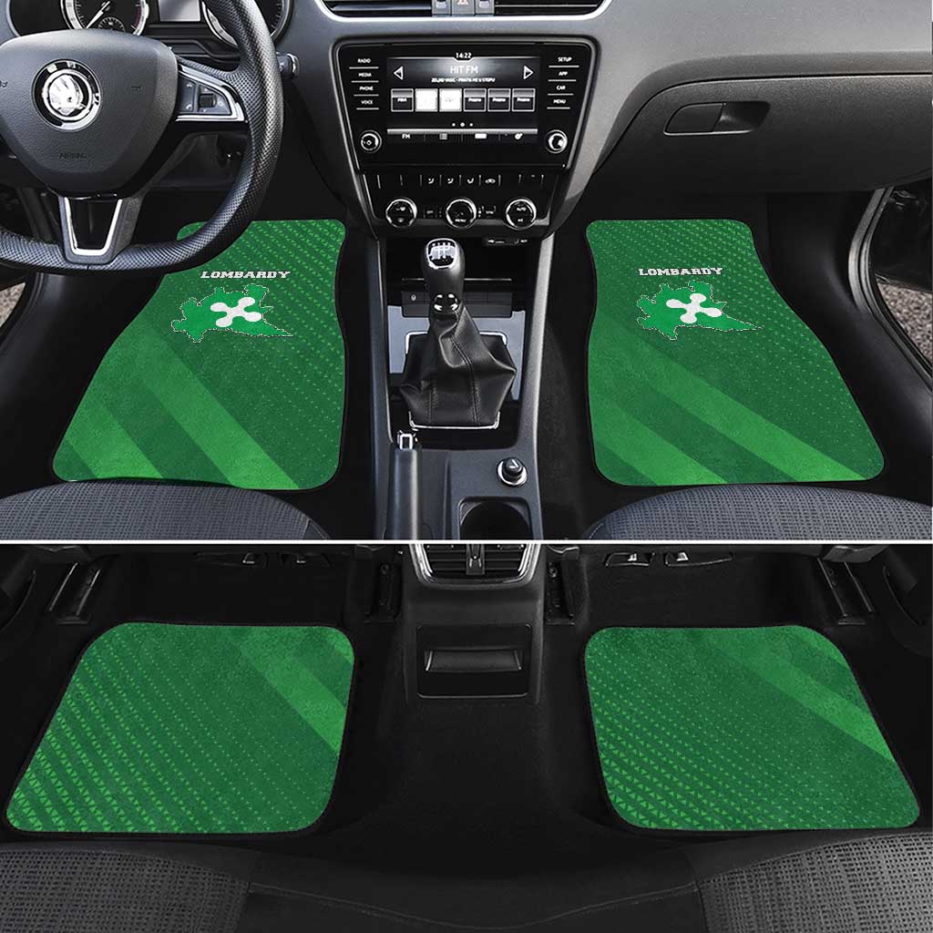 Italy Lombardy Car Mats Map With Flag Style - Wonder Print Shop
