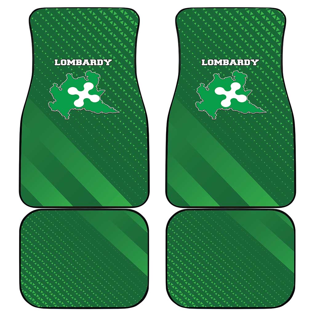 Italy Lombardy Car Mats Map With Flag Style - Wonder Print Shop