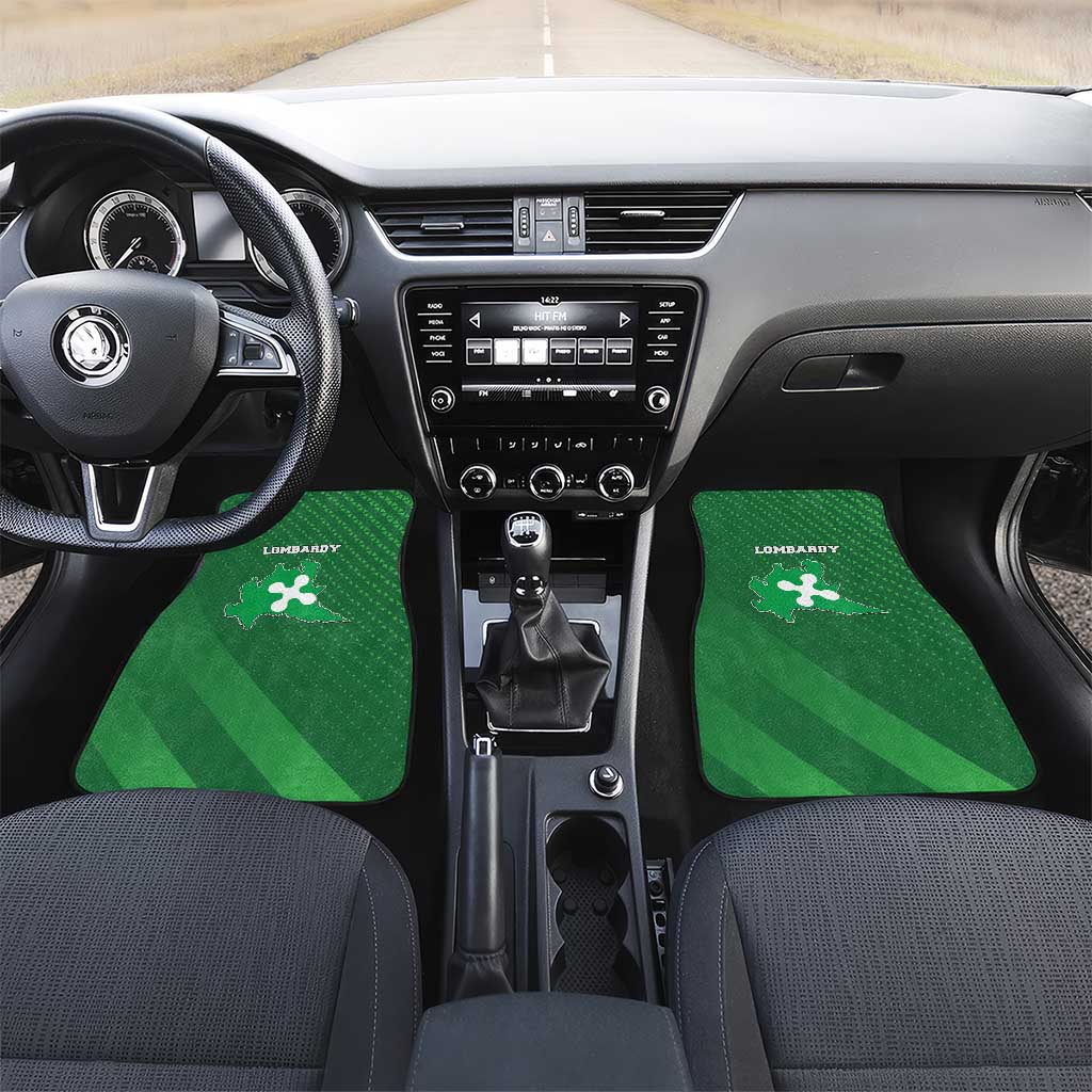 Italy Lombardy Car Mats Map With Flag Style - Wonder Print Shop