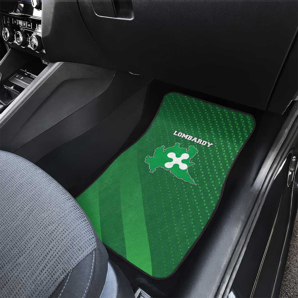 Italy Lombardy Car Mats Map With Flag Style - Wonder Print Shop