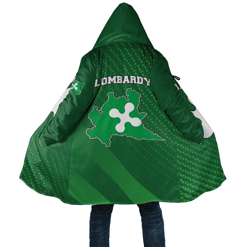 Italy Lombardy Cloak Map With Flag Style - Wonder Print Shop