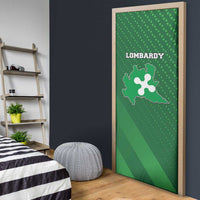 Italy Lombardy Door Cover Map With Flag Style - Wonder Print Shop