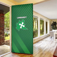 Italy Lombardy Door Cover Map With Flag Style - Wonder Print Shop