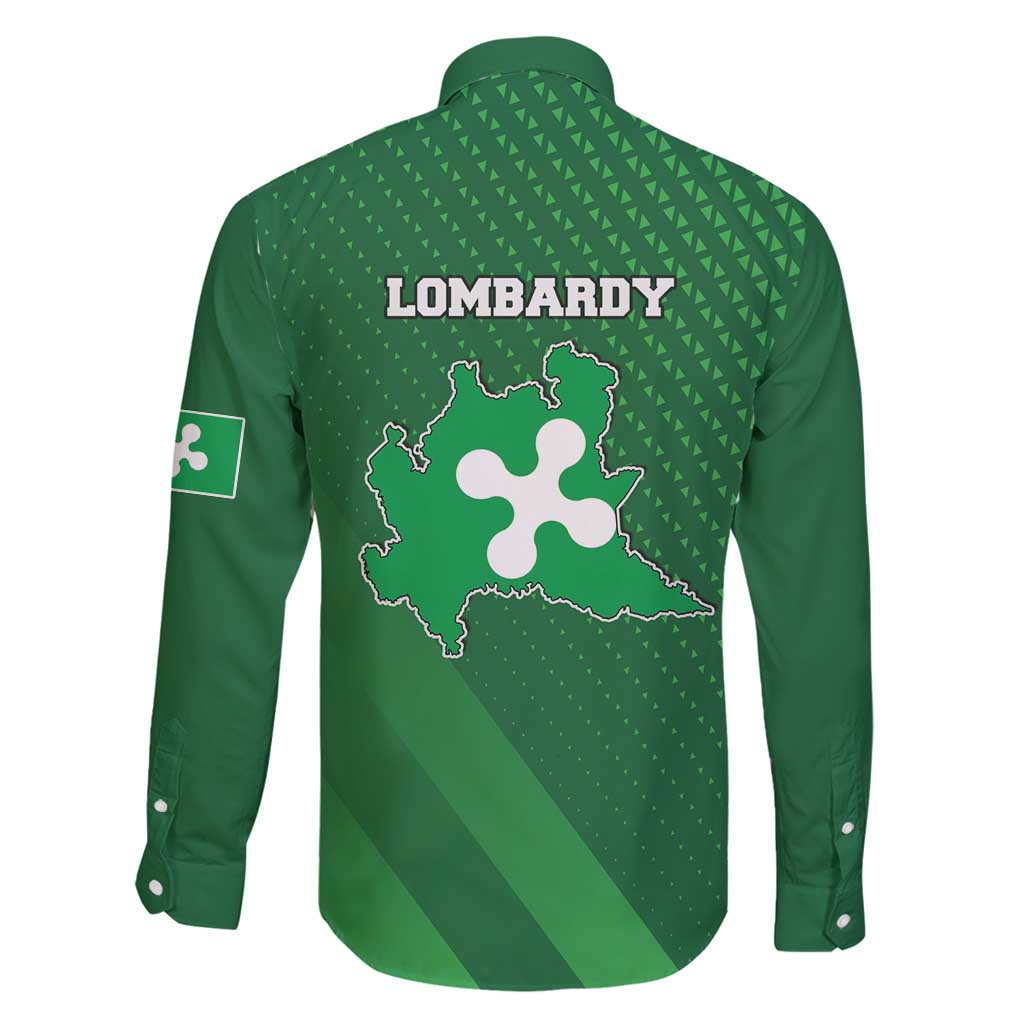 Italy Lombardy Family Matching Long Sleeve Bodycon Dress and Hawaiian Shirt Map With Flag Style - Wonder Print Shop