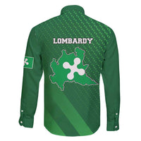 Italy Lombardy Family Matching Long Sleeve Bodycon Dress and Hawaiian Shirt Map With Flag Style - Wonder Print Shop