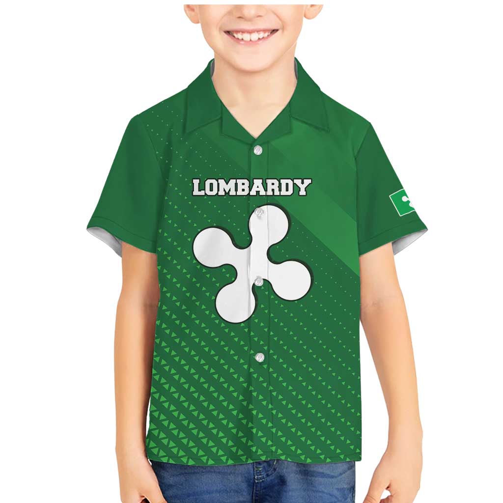 Italy Lombardy Family Matching Mermaid Dress and Hawaiian Shirt Map With Flag Style - Wonder Print Shop