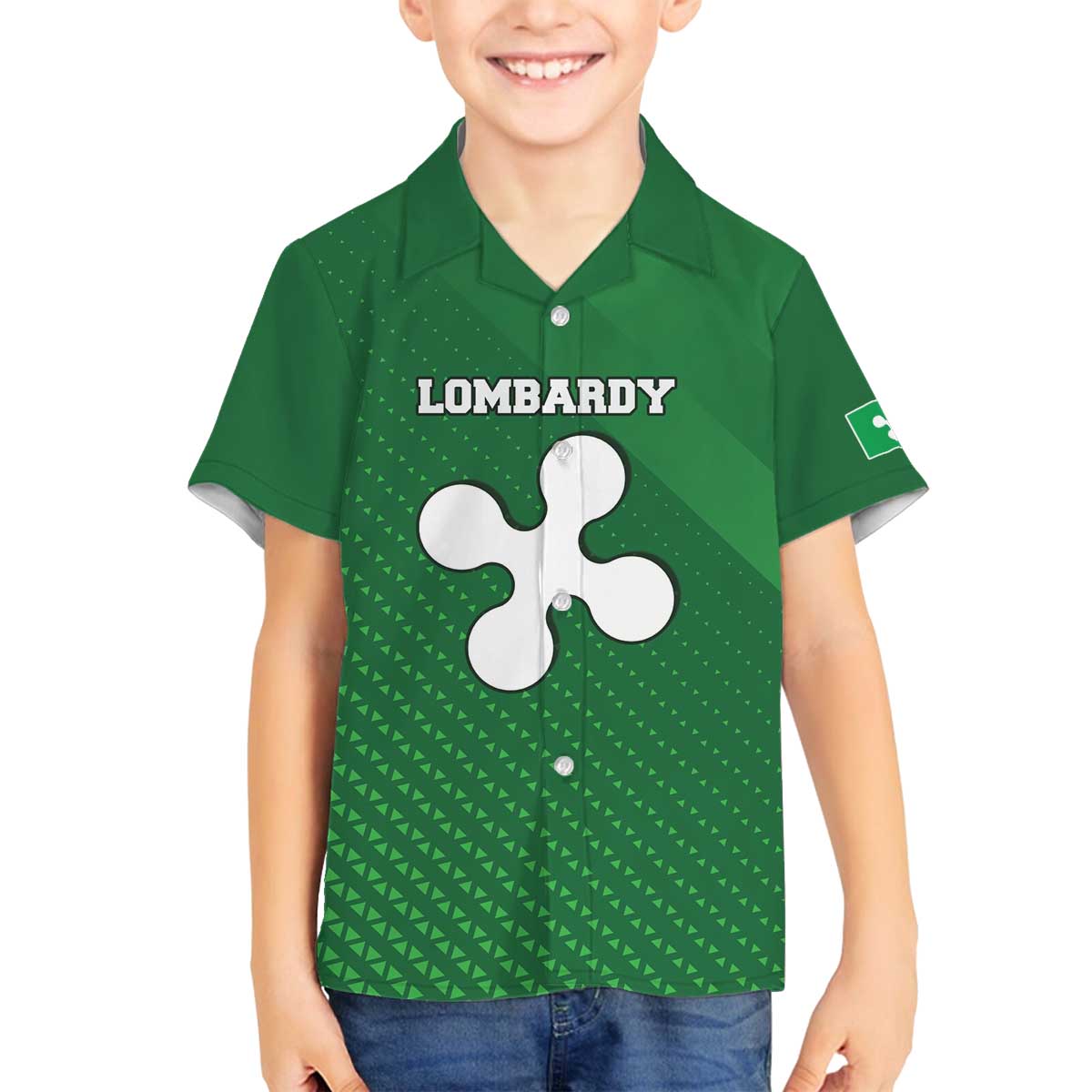 Italy Lombardy Family Matching Off The Shoulder Long Sleeve Dress and Hawaiian Shirt Map With Flag Style - Wonder Print Shop