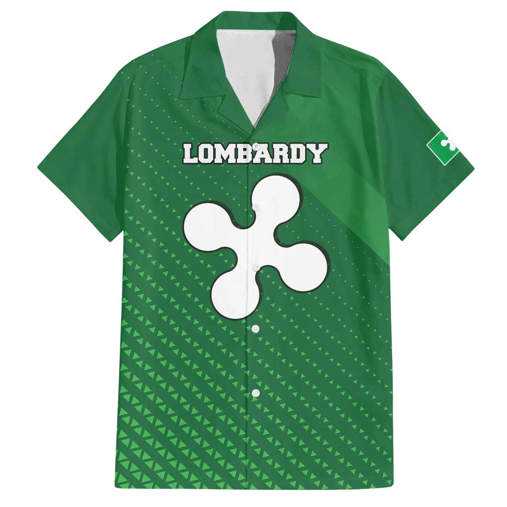 Italy Lombardy Family Matching Puletasi and Hawaiian Shirt Map With Flag Style - Wonder Print Shop