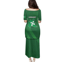 Italy Lombardy Family Matching Puletasi and Hawaiian Shirt Map With Flag Style - Wonder Print Shop