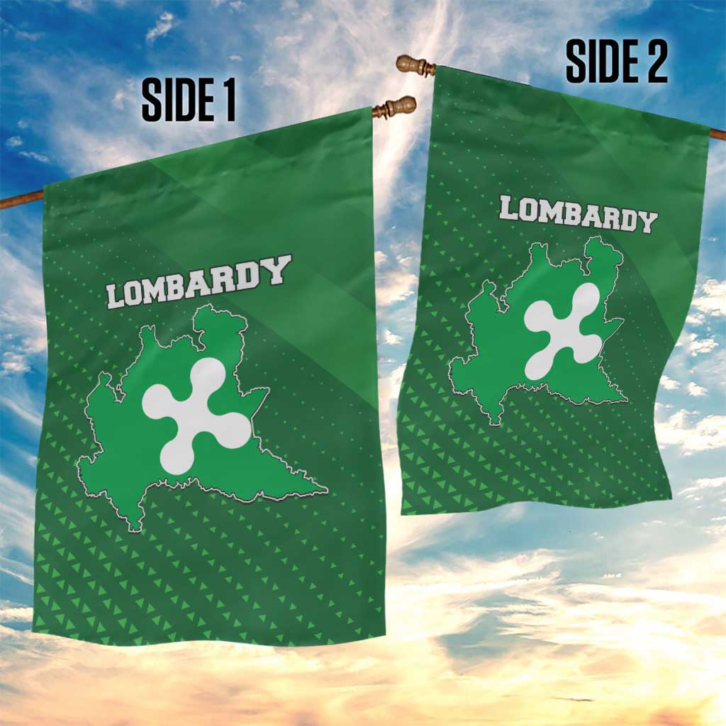 Italy Lombardy Garden Flag Map With Flag Style - Wonder Print Shop