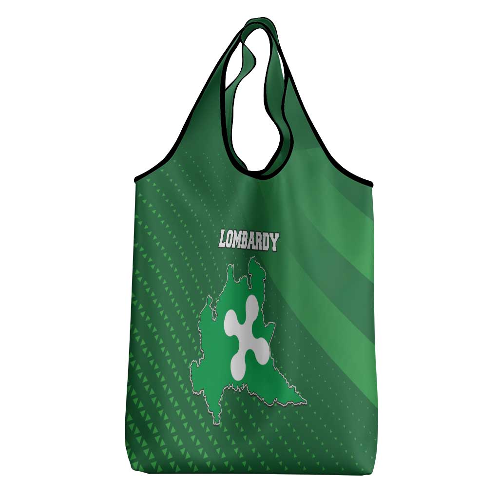 Italy Lombardy Grocery Bag Map With Flag Style - Wonder Print Shop