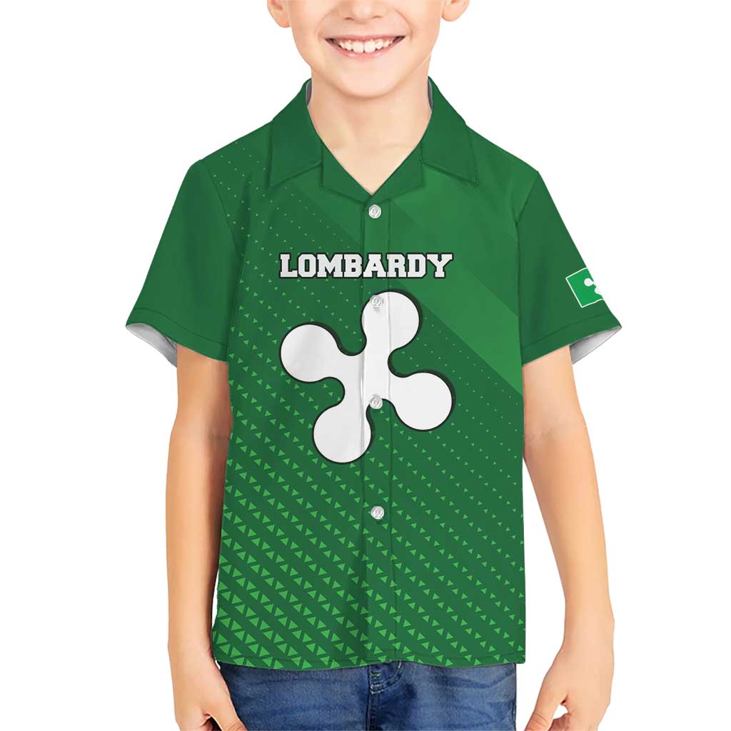 Italy Lombardy Hawaiian Shirt Map With Flag Style - Wonder Print Shop