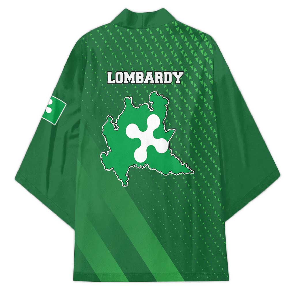 Italy Lombardy Kimono Map With Flag Style - Wonder Print Shop