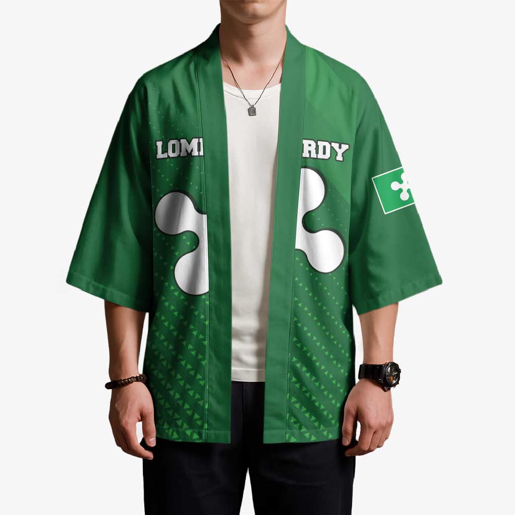 Italy Lombardy Kimono Map With Flag Style - Wonder Print Shop