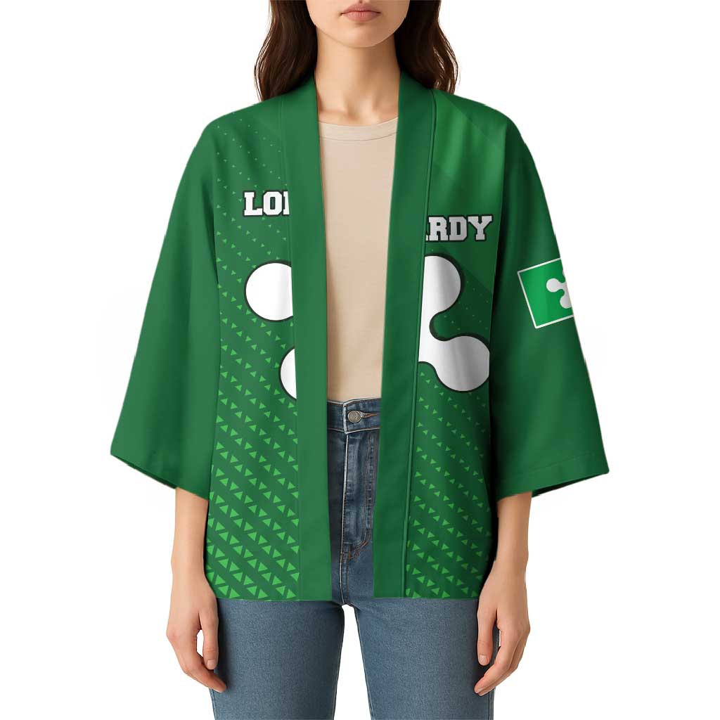 Italy Lombardy Kimono Map With Flag Style - Wonder Print Shop