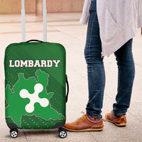 Italy Lombardy Luggage Cover Map With Flag Style - Wonder Print Shop