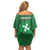 Italy Lombardy Off Shoulder Short Dress Map With Flag Style - Wonder Print Shop