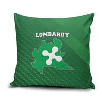 Italy Lombardy Pillow Cover Map With Flag Style - Wonder Print Shop