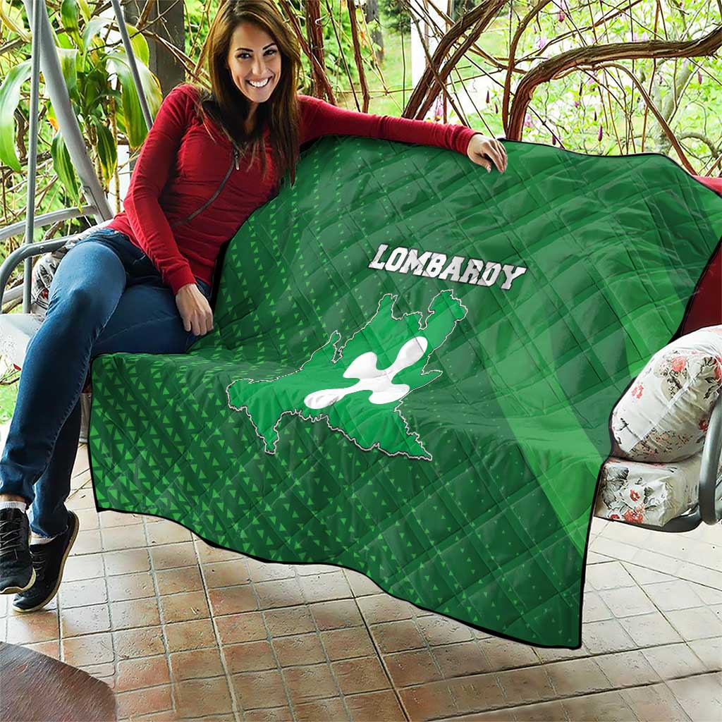 Italy Lombardy Quilt Map With Flag Style - Wonder Print Shop
