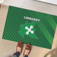 Italy Lombardy Rubber Doormat Map With Flag Style - Wonder Print Shop