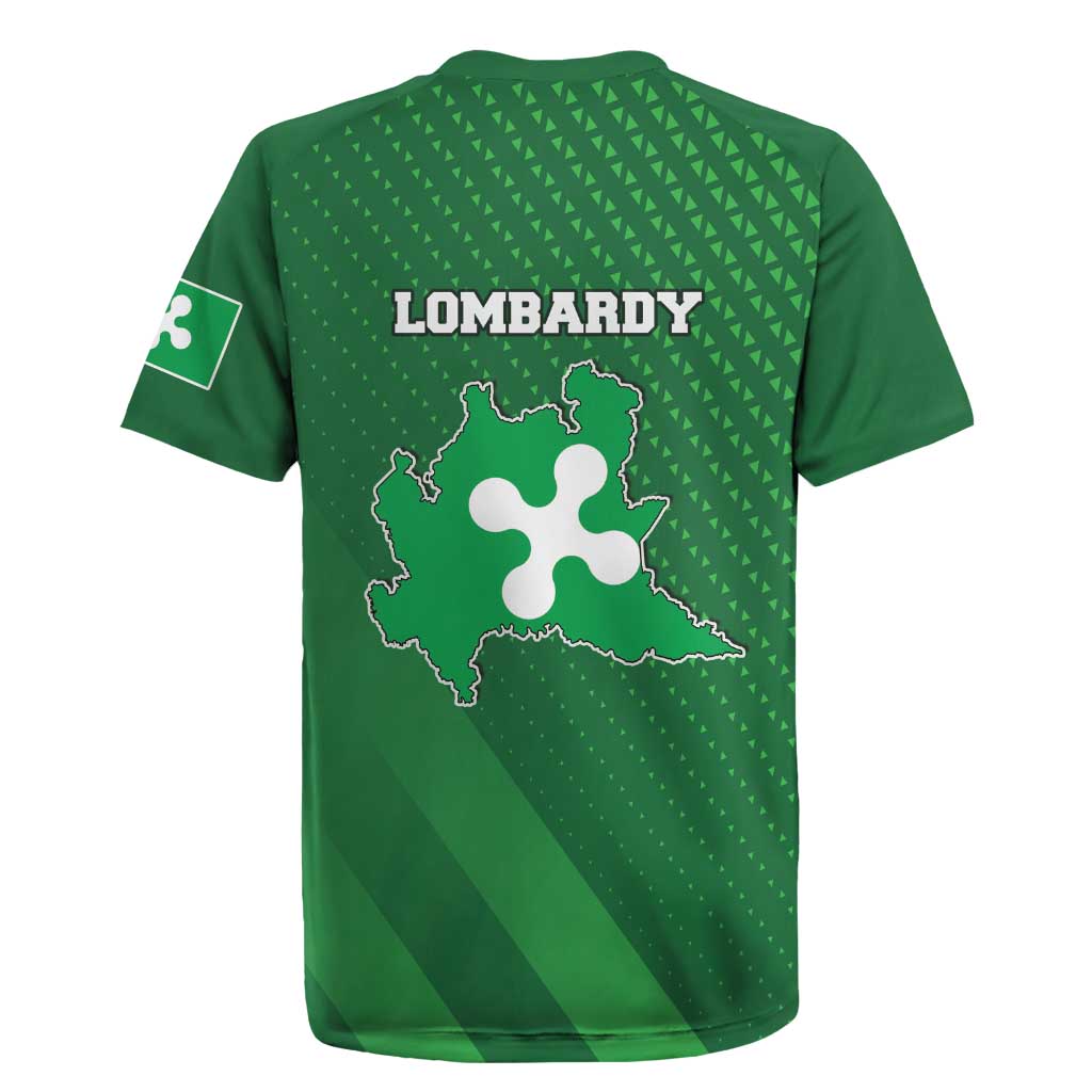 Italy Lombardy Rugby Jersey Map With Flag Style - Wonder Print Shop