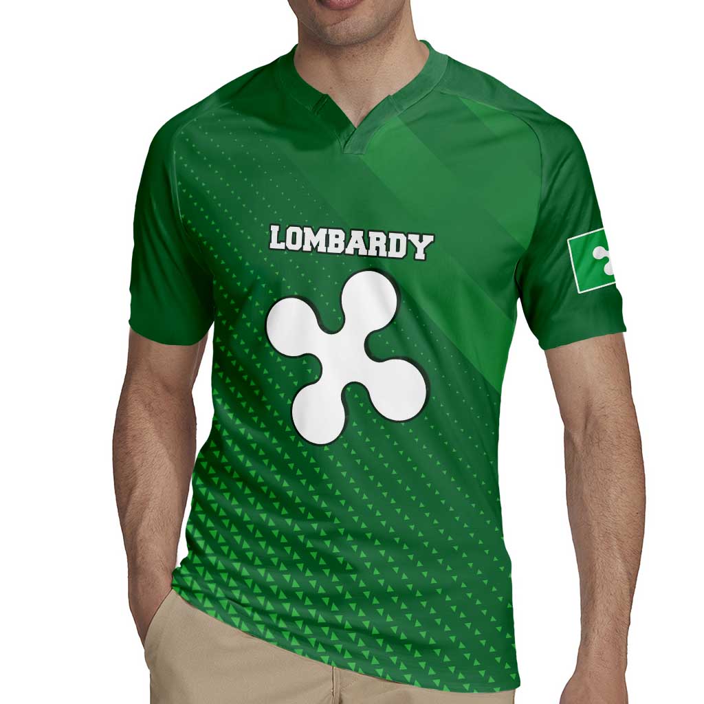 Italy Lombardy Rugby Jersey Map With Flag Style - Wonder Print Shop