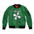 Italy Lombardy Sleeve Zip Bomber Jacket Map With Flag Style - Wonder Print Shop