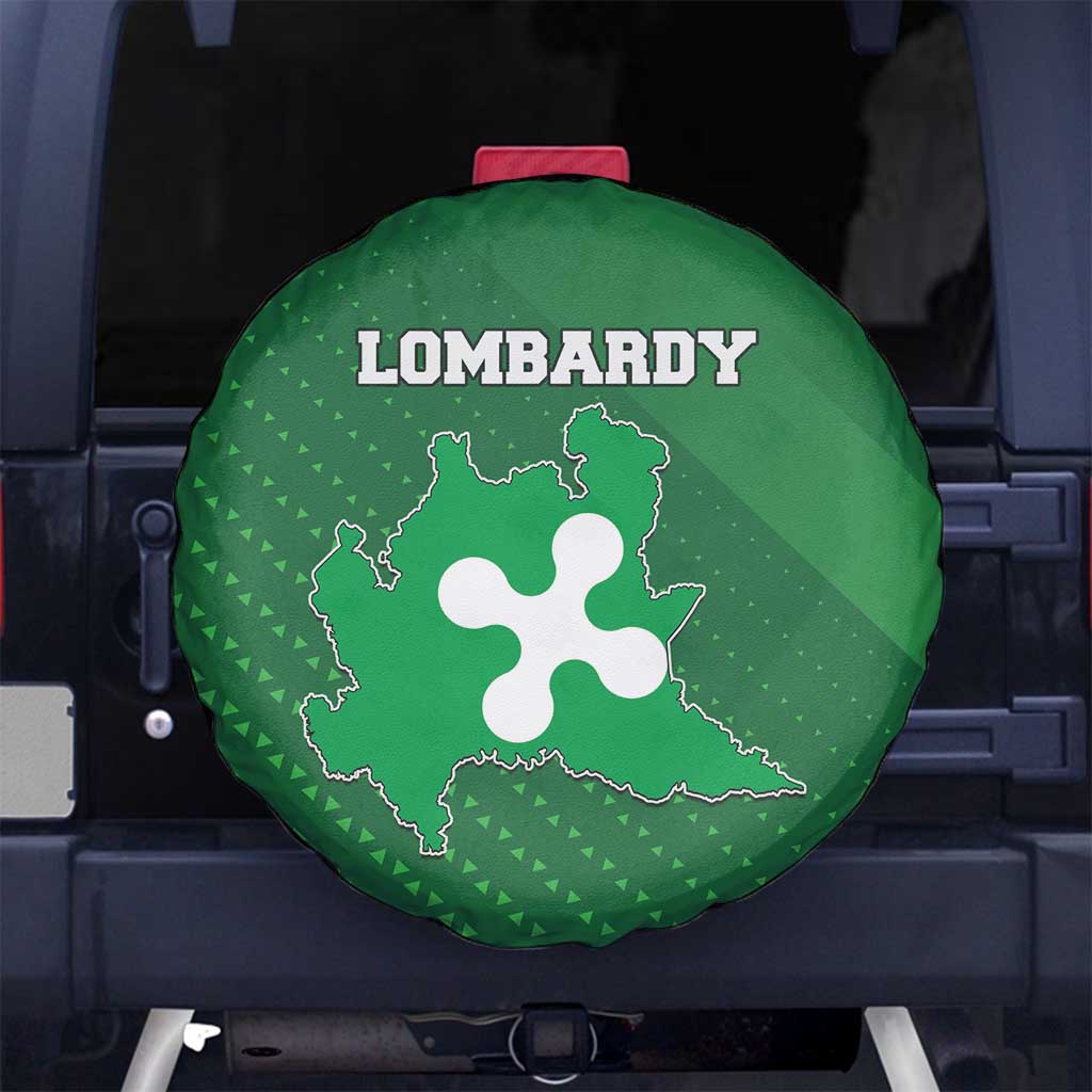 Italy Lombardy Spare Tire Cover Map With Flag Style - Wonder Print Shop