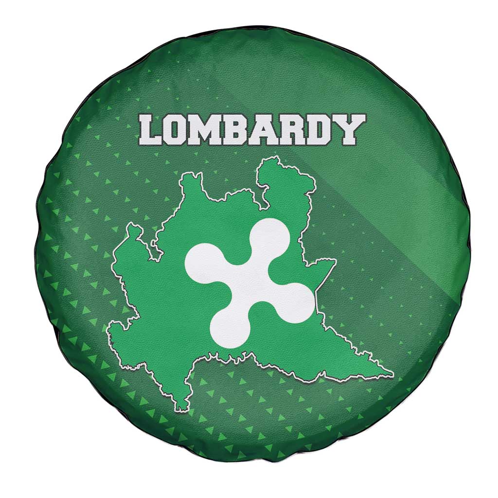 Italy Lombardy Spare Tire Cover Map With Flag Style - Wonder Print Shop