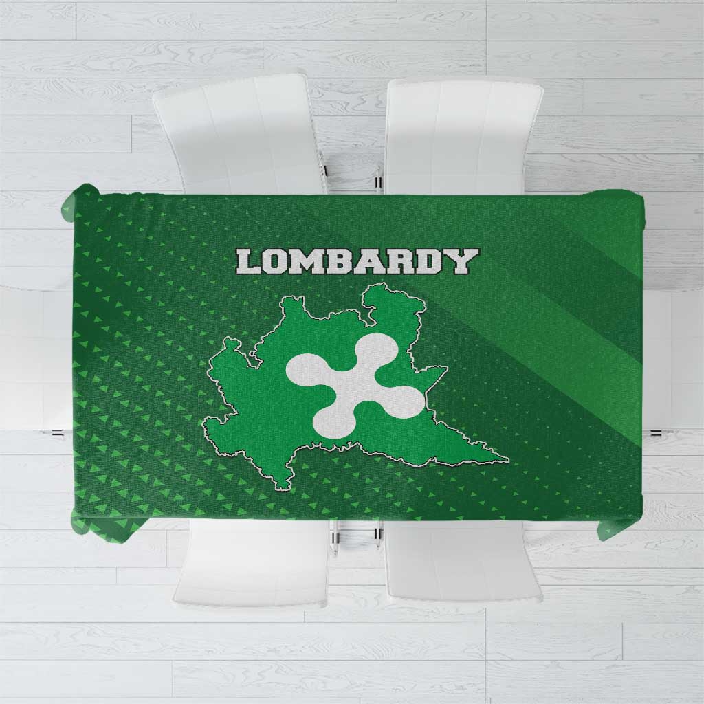 Italy Lombardy Tablecloth Map With Flag Style - Wonder Print Shop