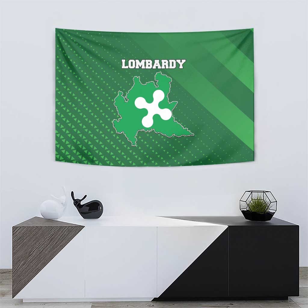 Italy Lombardy Tapestry Map With Flag Style - Wonder Print Shop