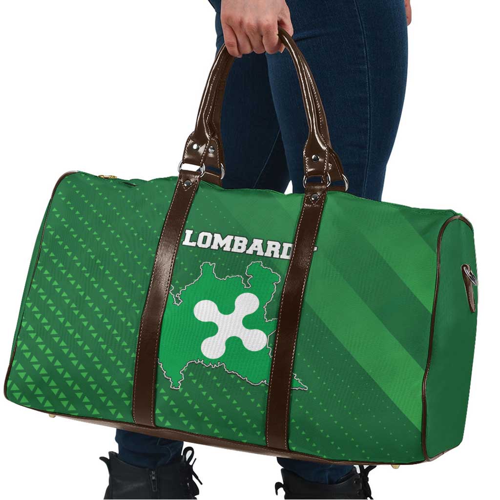 Italy Lombardy Travel Bag Map With Flag Style - Wonder Print Shop