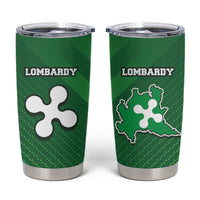 Italy Lombardy Tumbler Cup Map With Flag Style - Wonder Print Shop