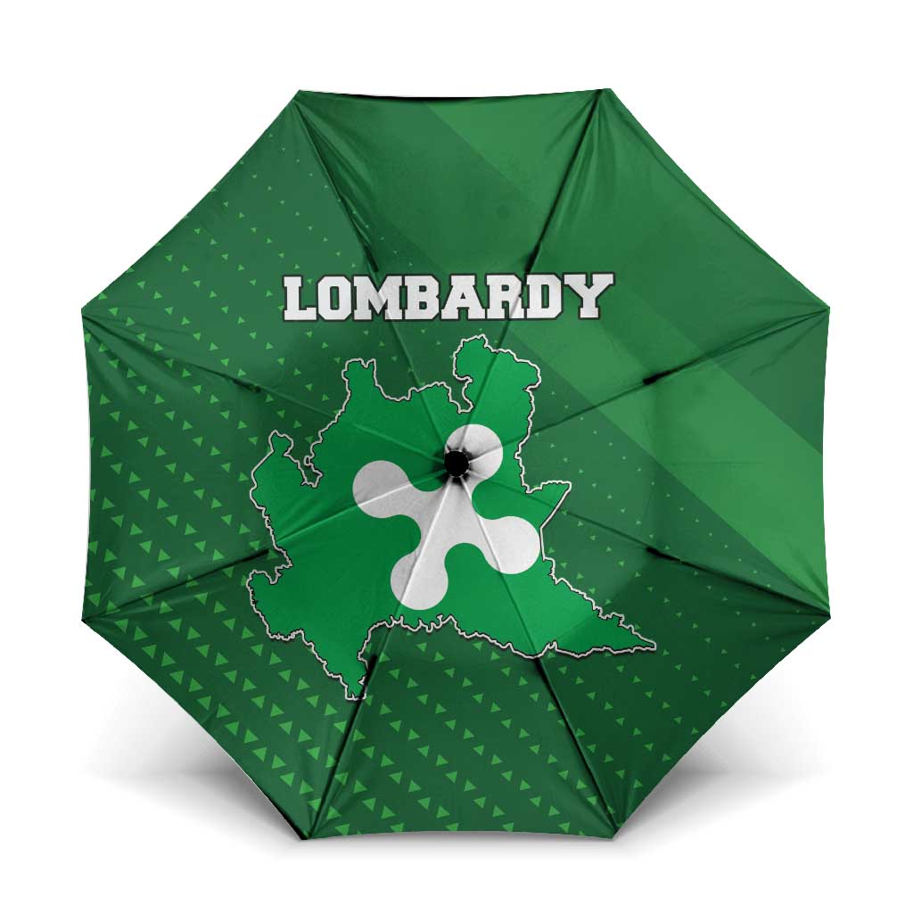 Italy Lombardy Umbrella Map With Flag Style - Wonder Print Shop