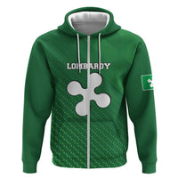Italy Lombardy Zip Hoodie Map With Flag Style - Wonder Print Shop