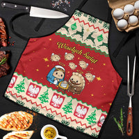 Poland Christmas Apron Polish Pierogi Mascot Nativity Scene - Wonder Print Shop