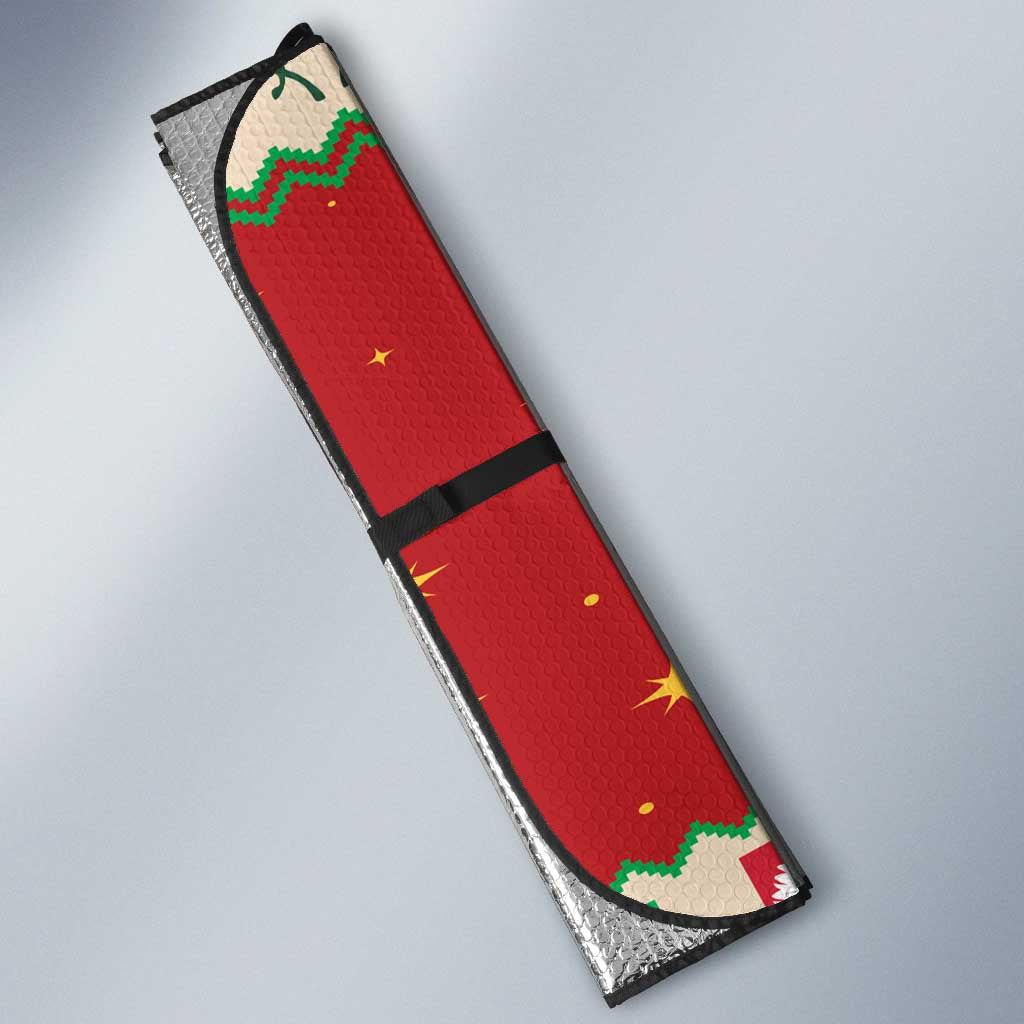 Poland Christmas Auto Sun Shade Polish Pierogi Mascot Nativity Scene - Wonder Print Shop