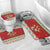 Poland Christmas Bathroom Set Polish Pierogi Mascot Nativity Scene - Wonder Print Shop