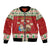 Poland Christmas Bomber Jacket Polish Pierogi Mascot Nativity Scene - Wonder Print Shop