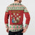 Poland Christmas Button Sweatshirt Polish Pierogi Mascot Nativity Scene - Wonder Print Shop