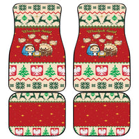 Poland Christmas Car Mats Polish Pierogi Mascot Nativity Scene - Wonder Print Shop